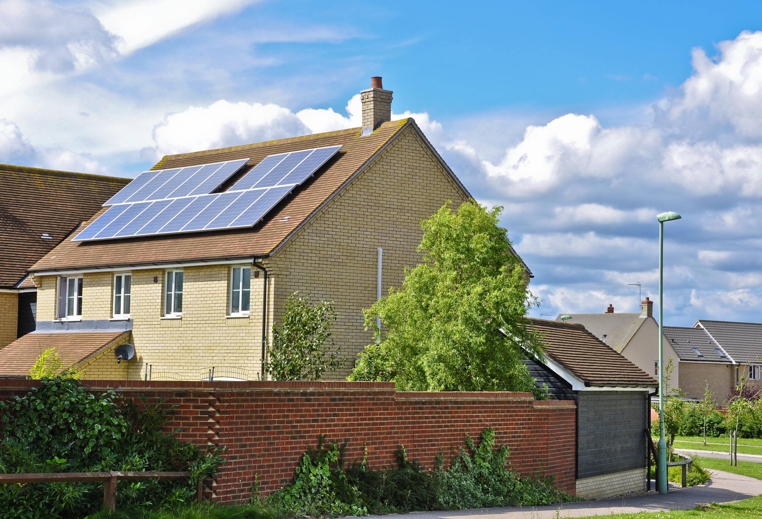 solar panels on house scaled