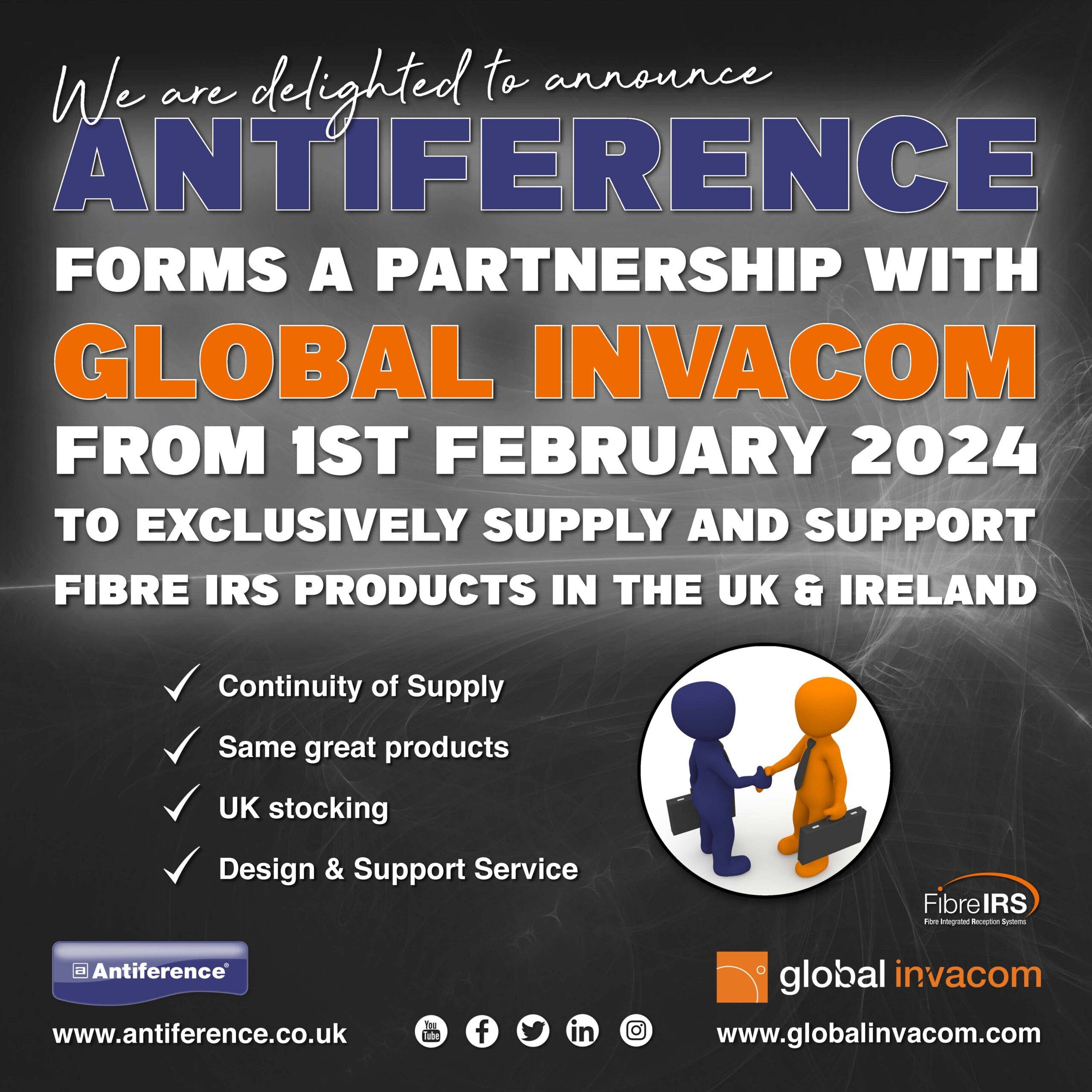 Antiference Forms Partnership with Global Invacom